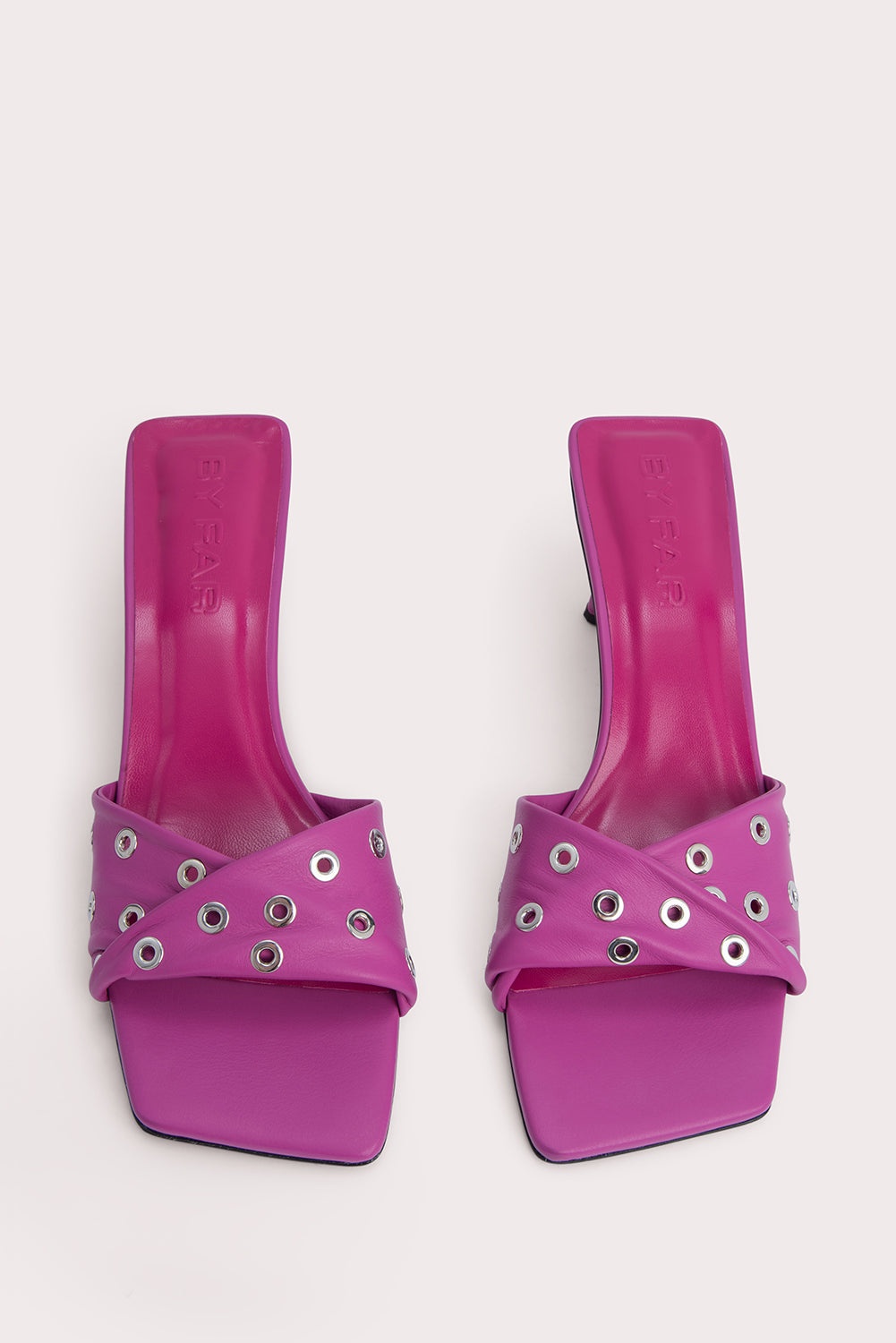 ROCCO FUCHSIA NAPPA LEATHER AND EYELETS - 3