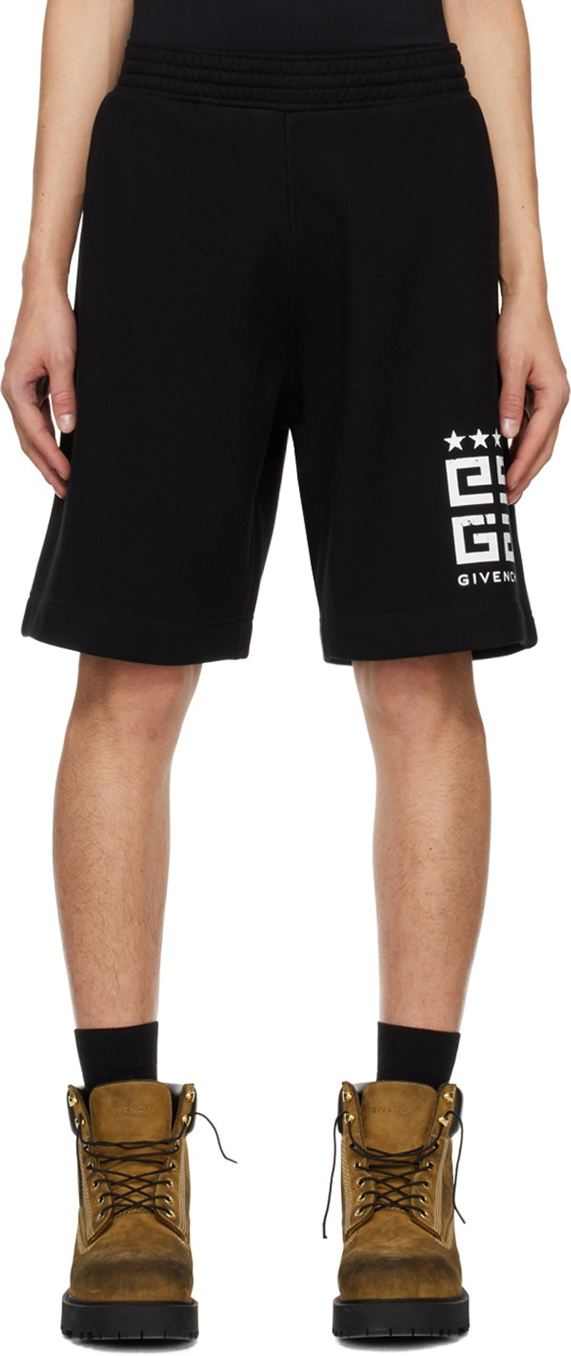 Black Drawstring Shorts 1