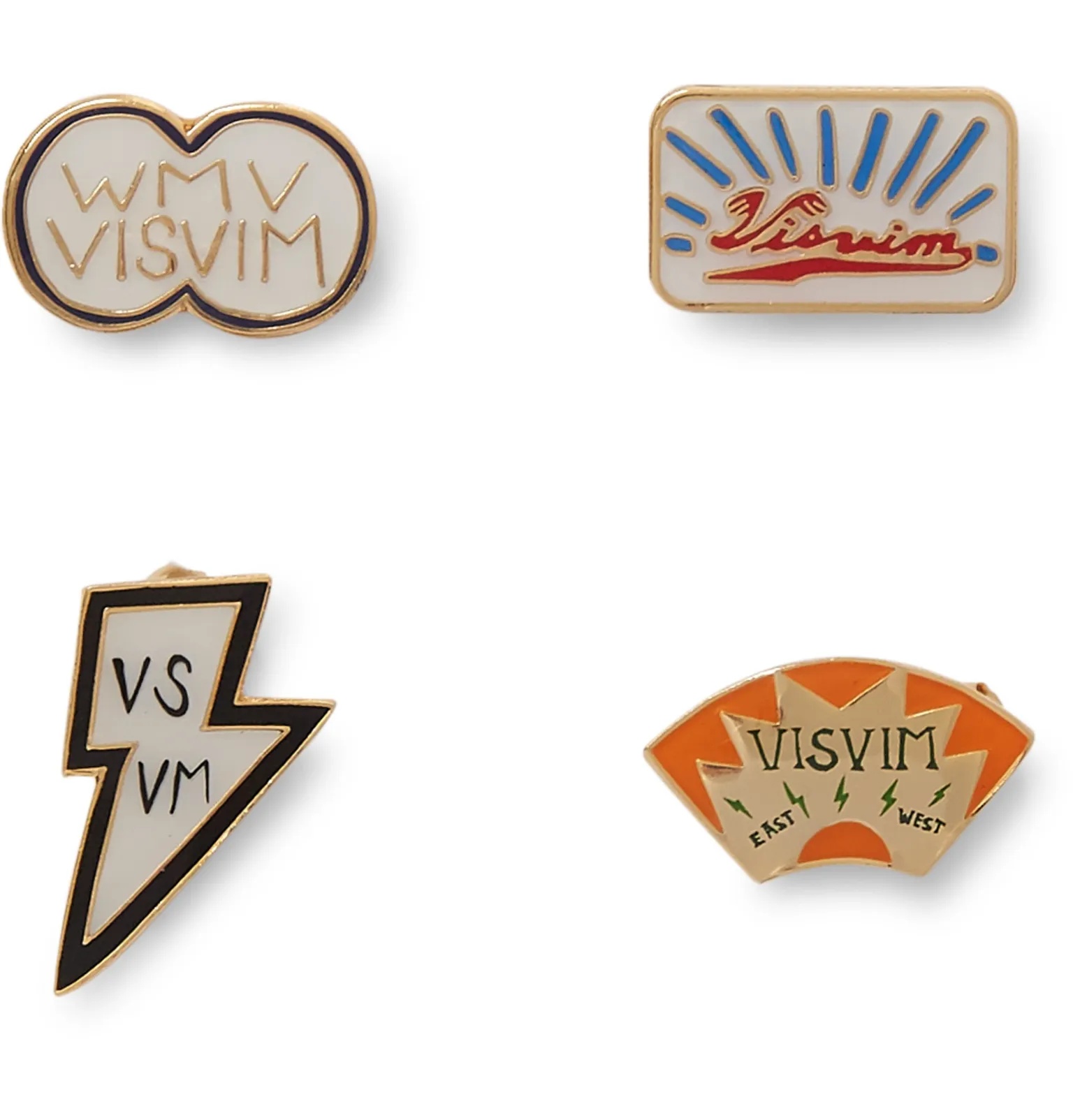 Set of Four Enamel Pin Set - 1