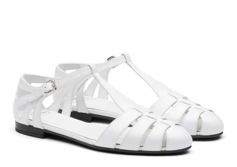 Church's Rainbow
Shine Calf Leather T-Bar Sandal White outlook