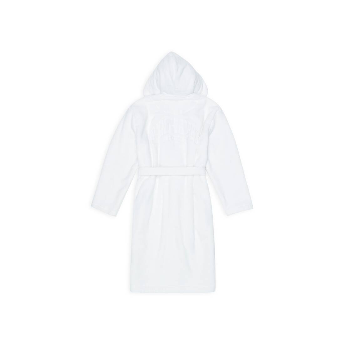 Men's Cities Saint Tropez Hooded Bathrobe in White - 5