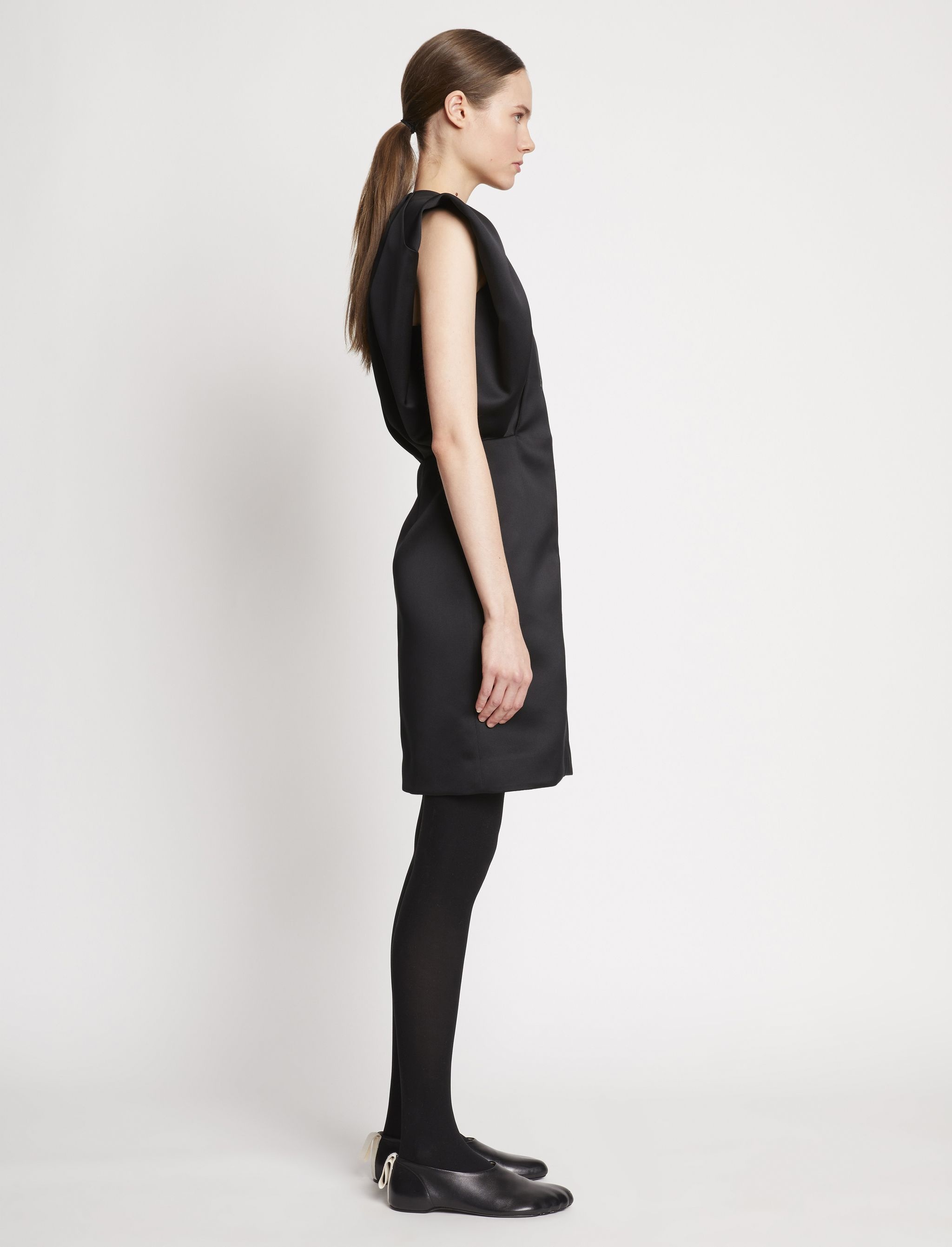 Satin Shift Dress - 3