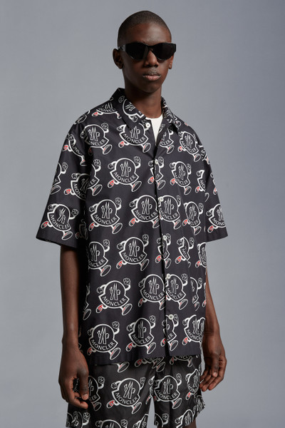 Moncler Logo Print Cotton Shirt outlook