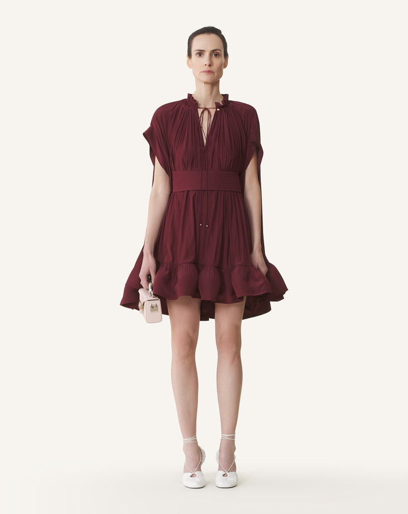 Lanvin SHORT CHARMEUSE DRESS outlook