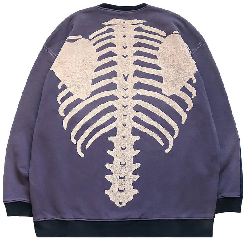 Kapital KAPITAL SWT Knit 2Tones Remake BIG SWT (BONE) 'BLKxPurple' outlook