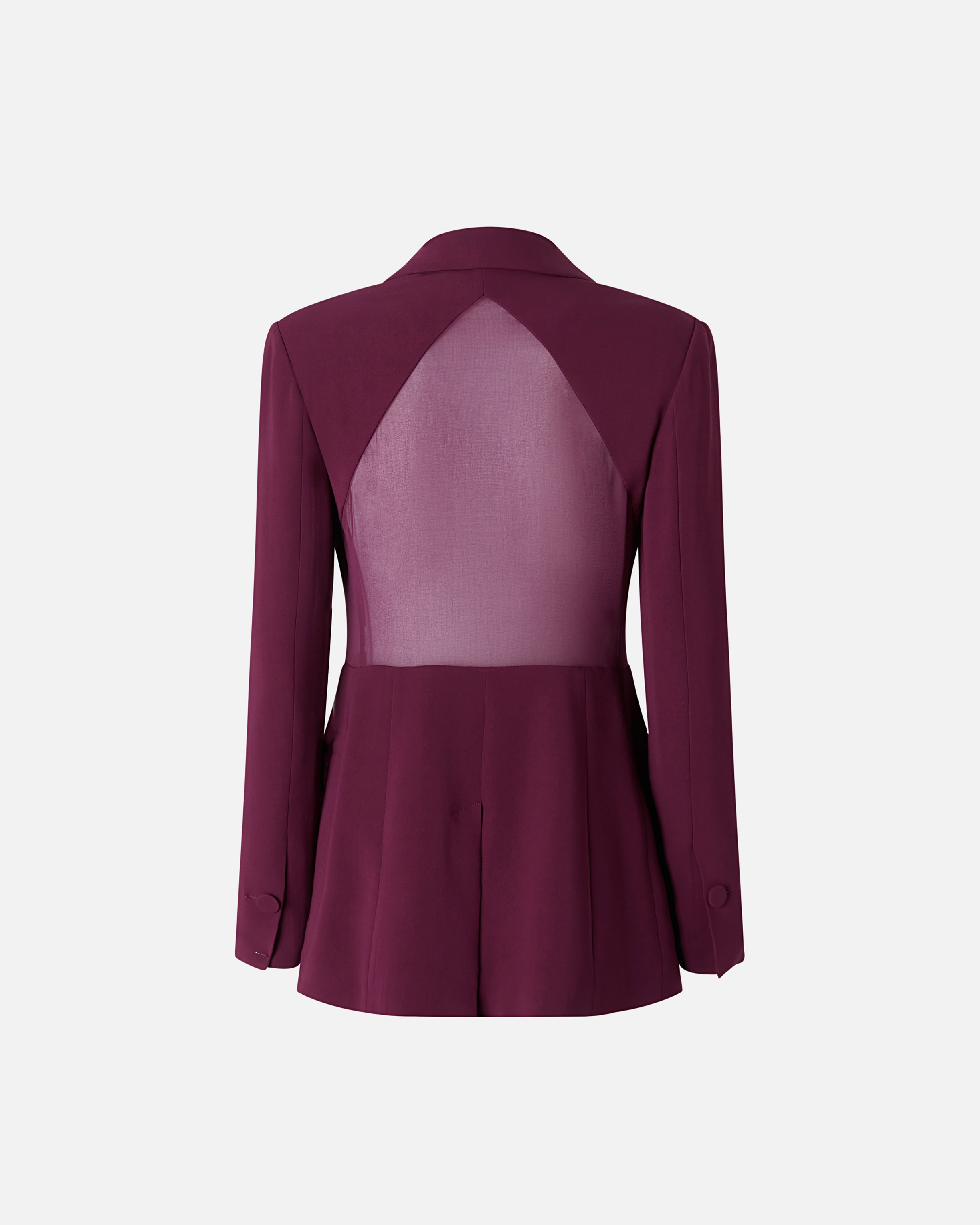 BLAZER WITH TRANSPARENT INSERT ON THE BACK - 6