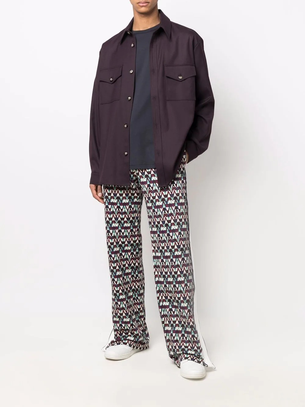 Optical Valentino-print track pants - 2