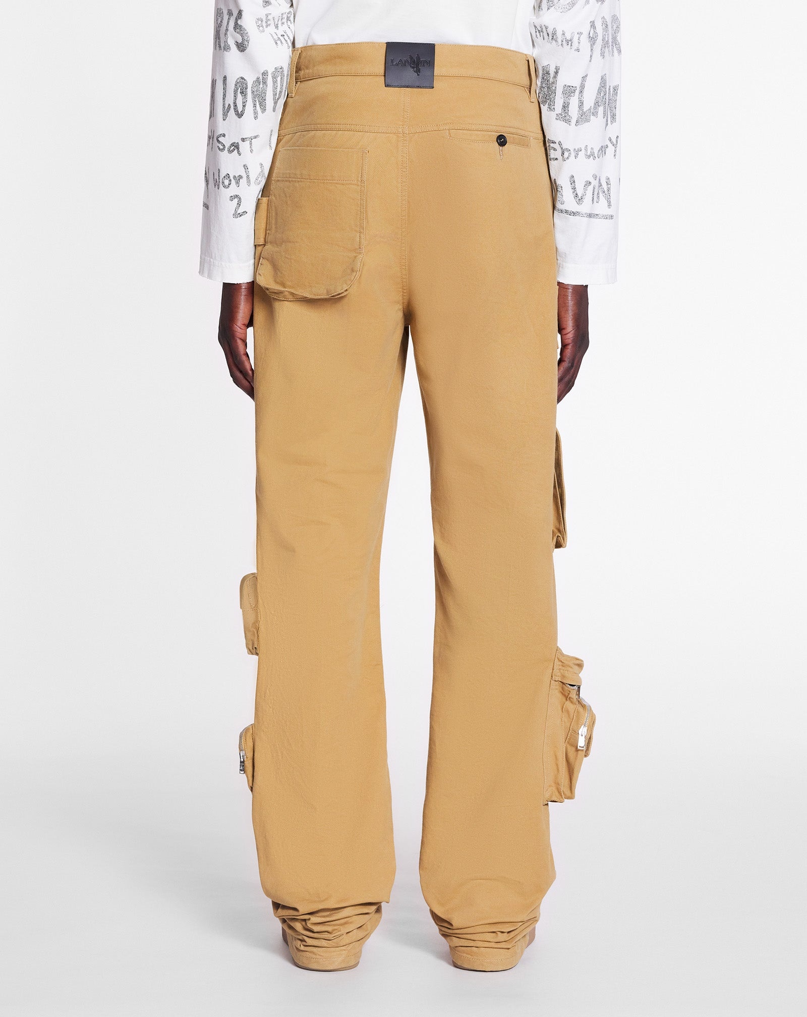 LANVIN X FUTURE WIDE-LEG UTILITY PANTS - 6