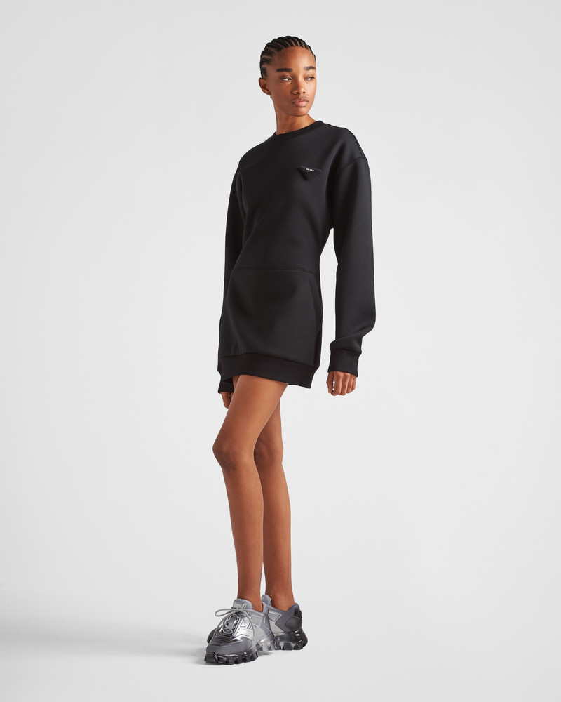 Prada Cotton fleece mini-dress outlook