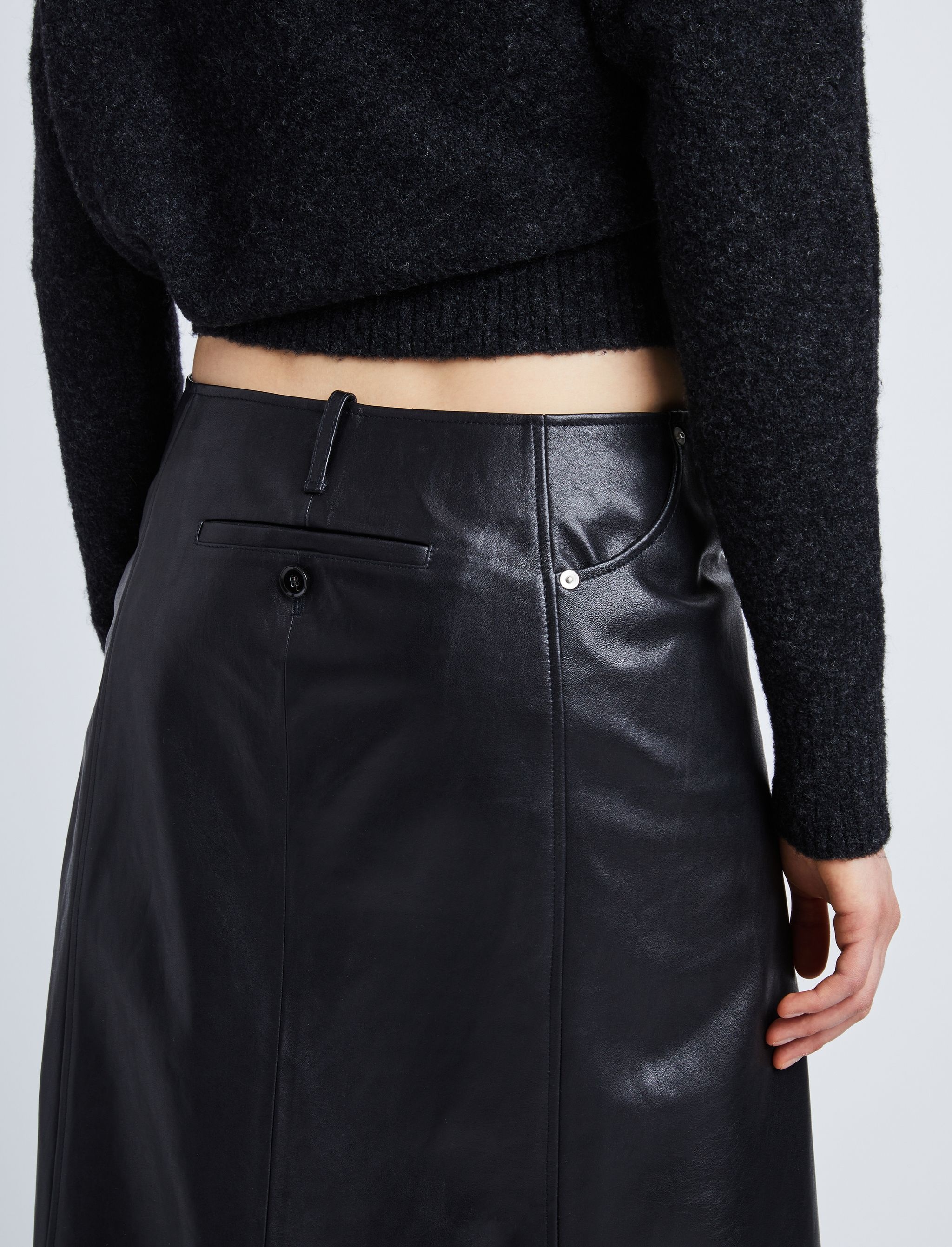 Nappa Leather Skirt - 5