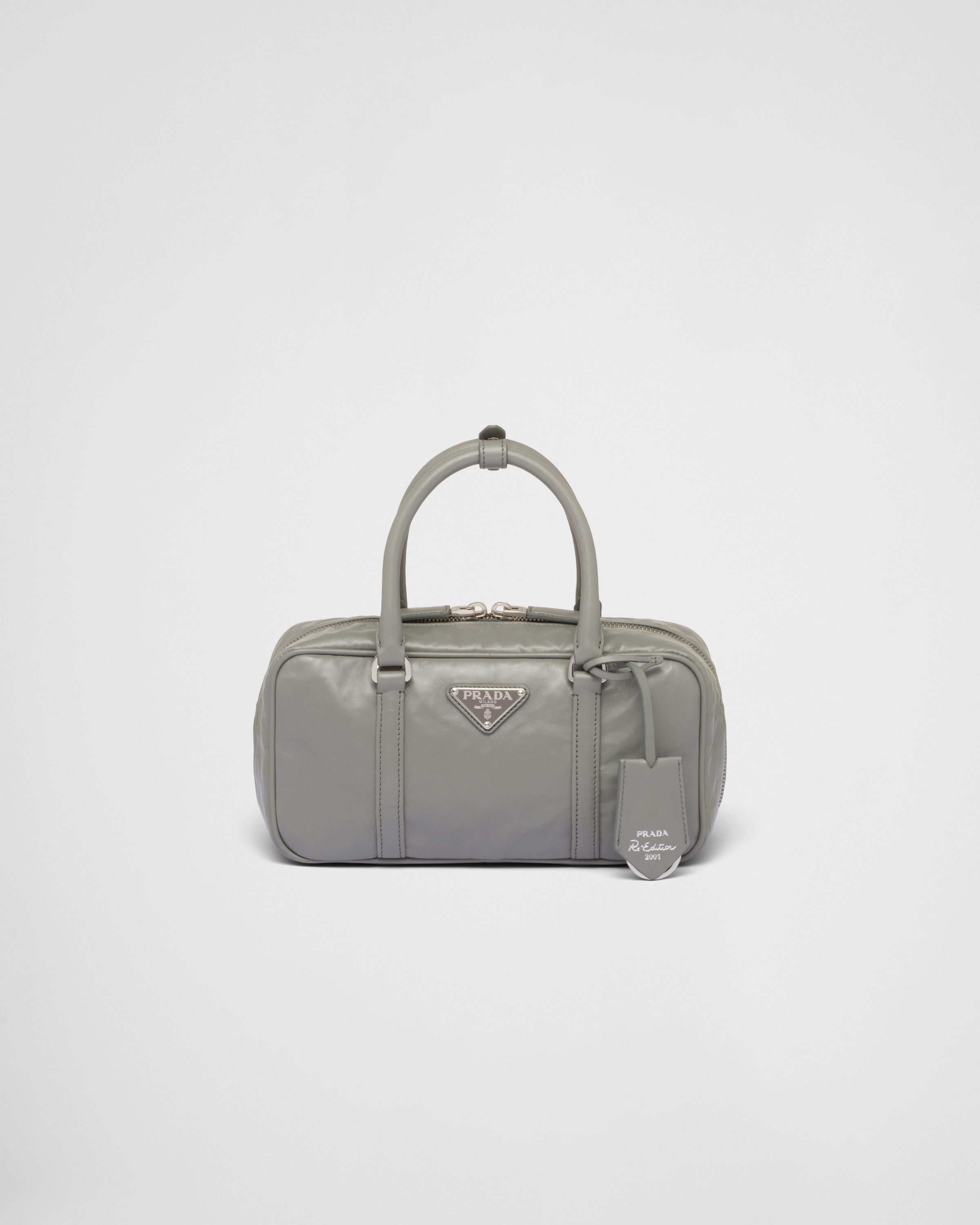 Prada Small antique nappa leather top handle bag REVERSIBLE