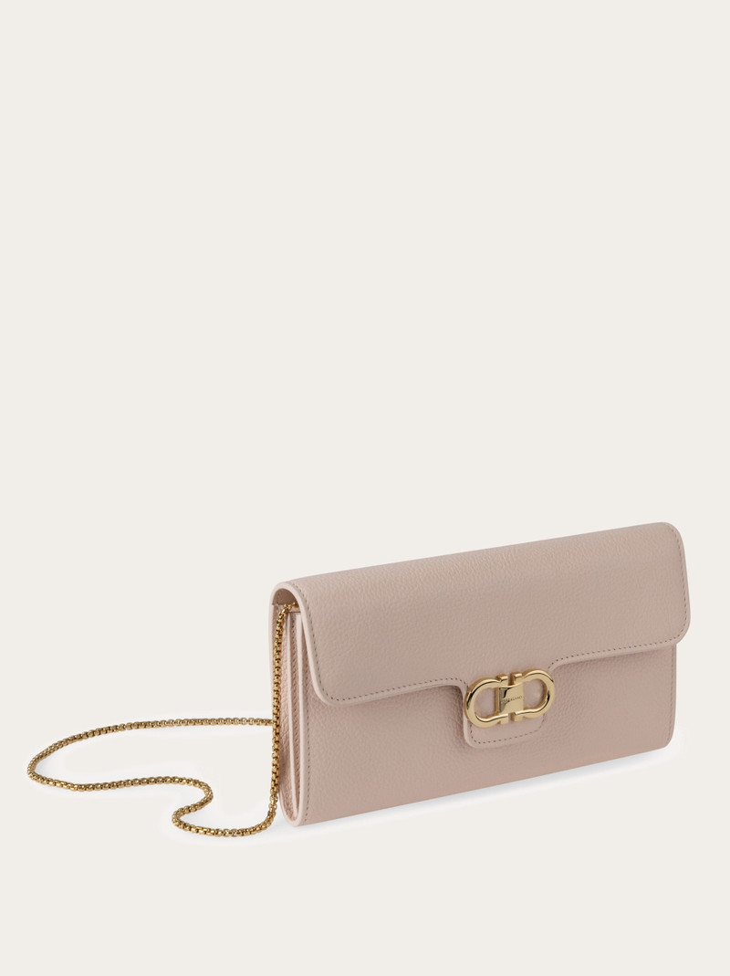 Gancini wallet with shoulder strap 5