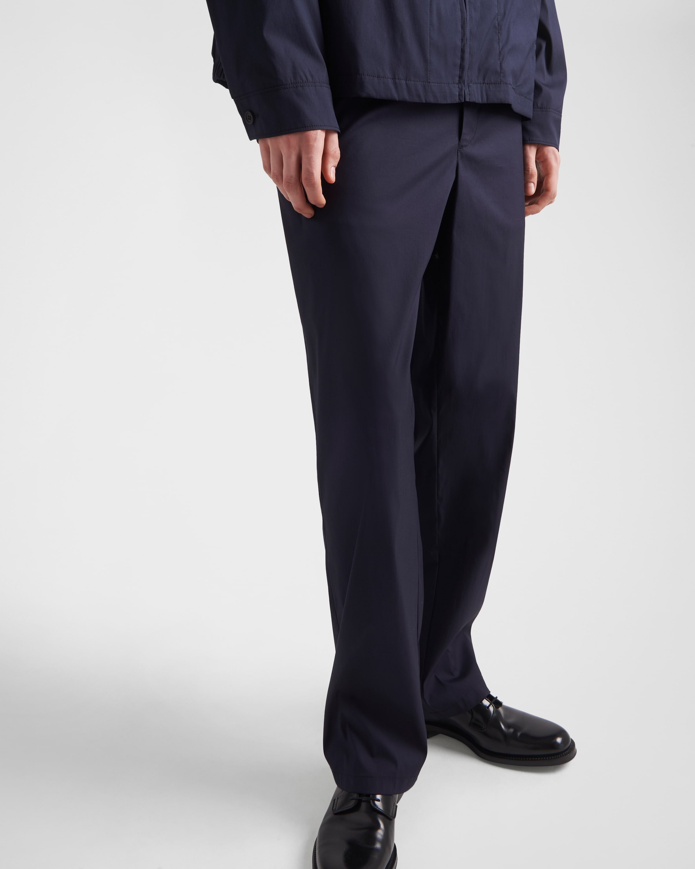 Stretch poplin pants - 4