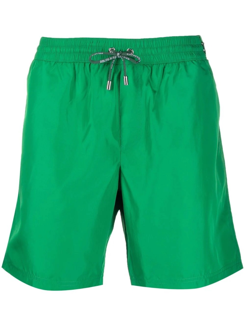 logo-patch swim shorts - 1