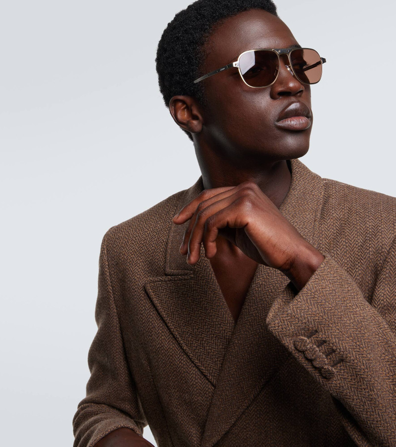 Cartier Santos De Cartier rectangular sunglasses outlook