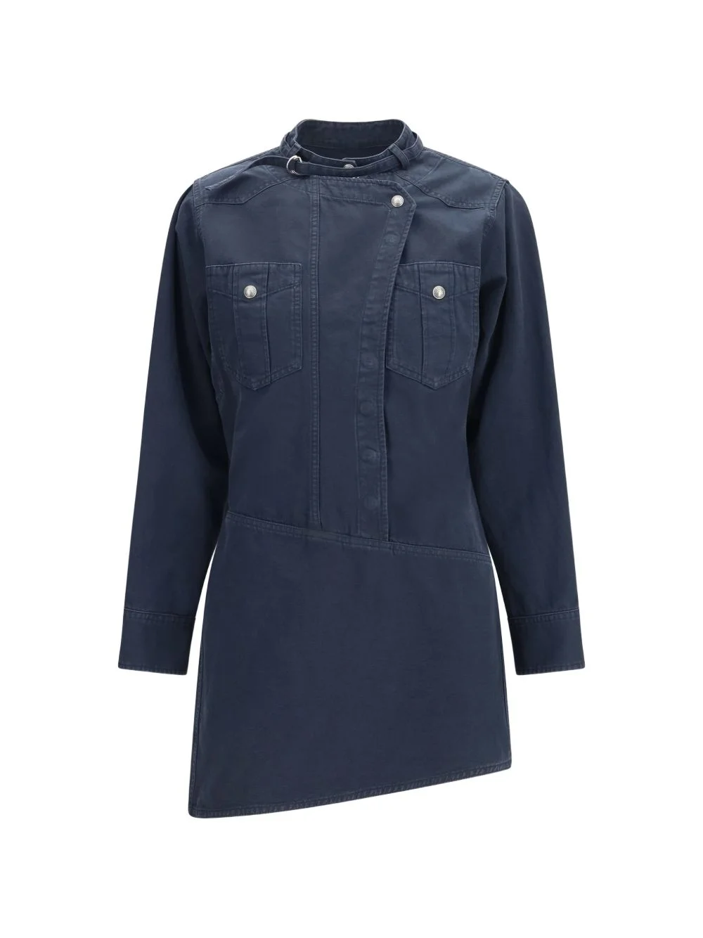Nouria asymmetric button-fastening mini dress - 1