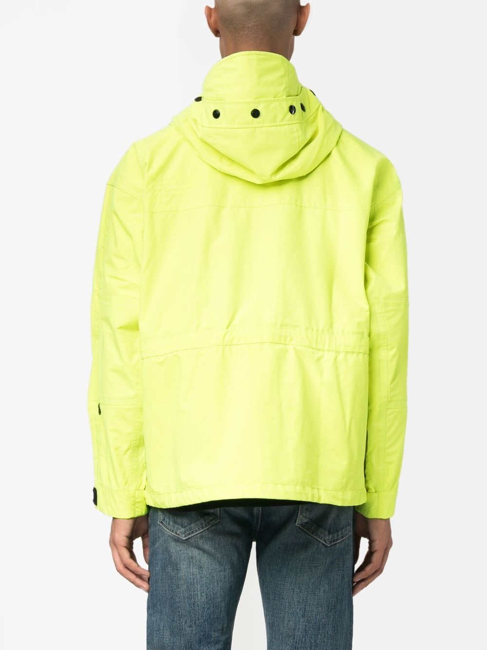 multiple pockets hooded jacket - 4