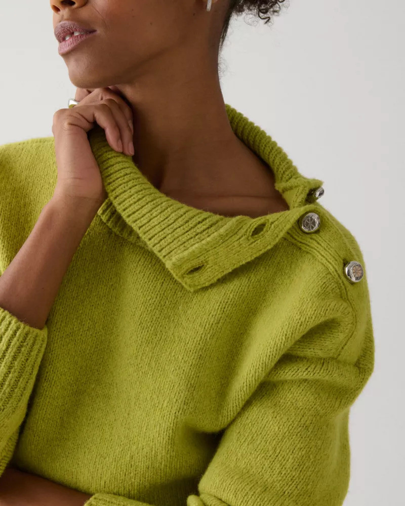 Turtleneck With Bauble Buttons 3