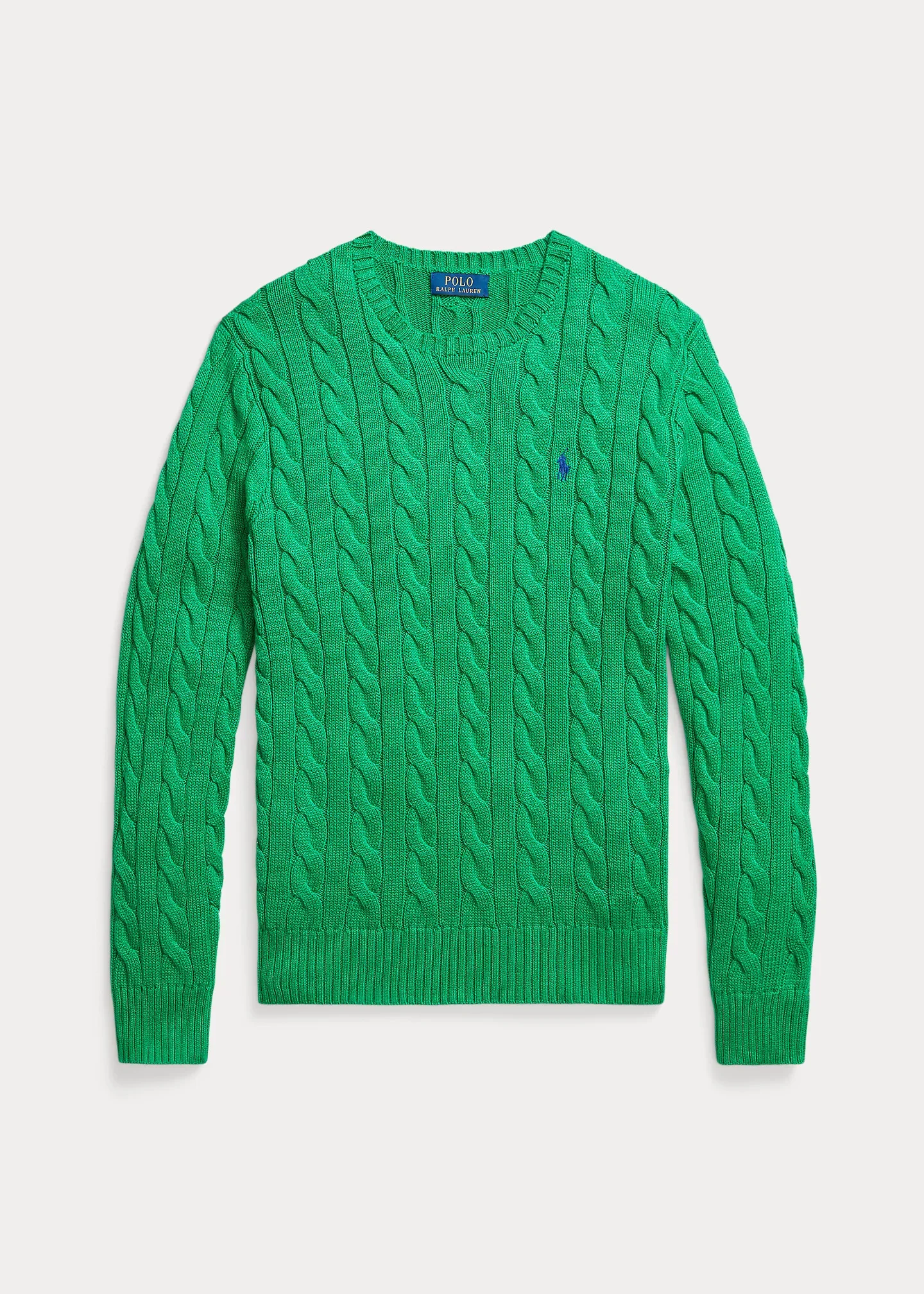 Cable-Knit Cotton Sweater - 1