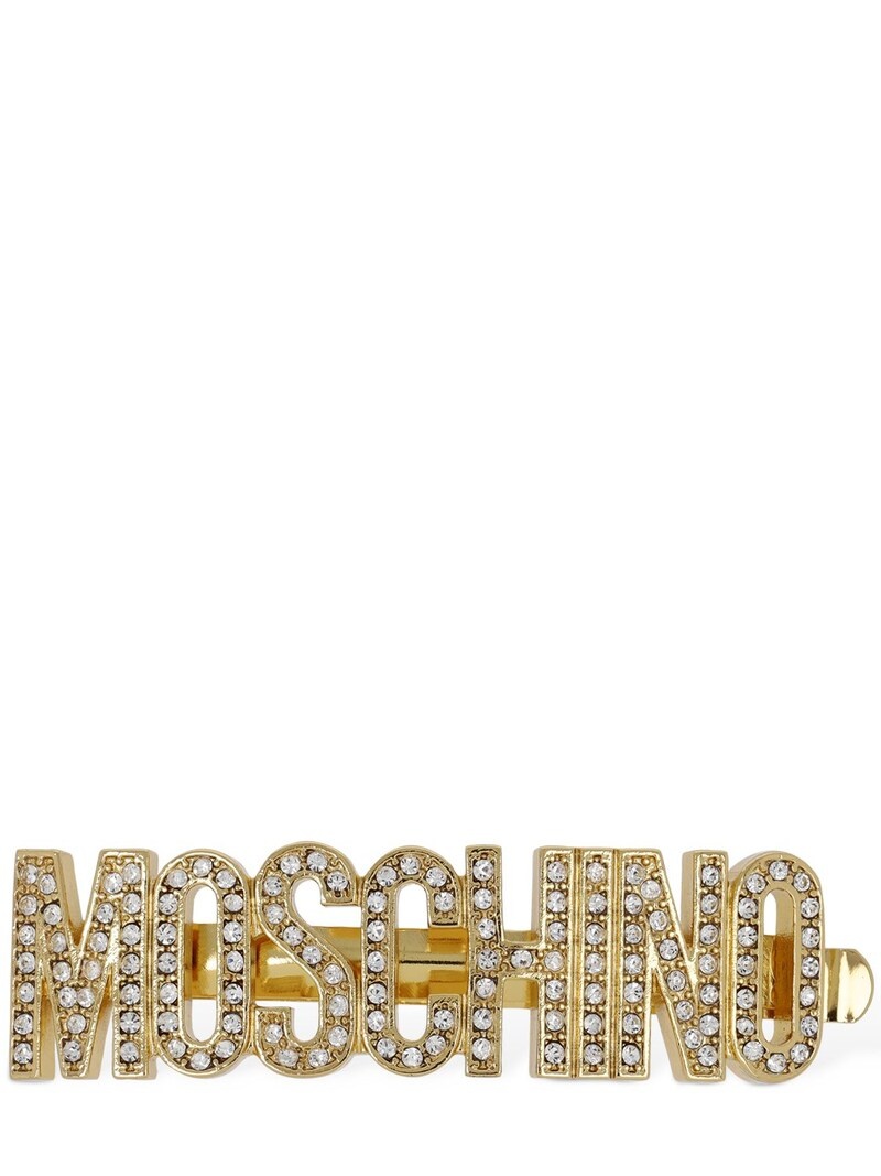 Moschino crystal hair clip - 1