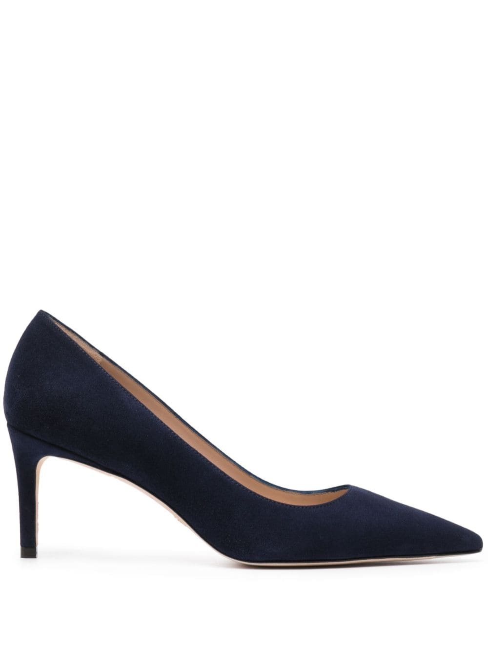 75mm pointed-toe suede pumps - 1