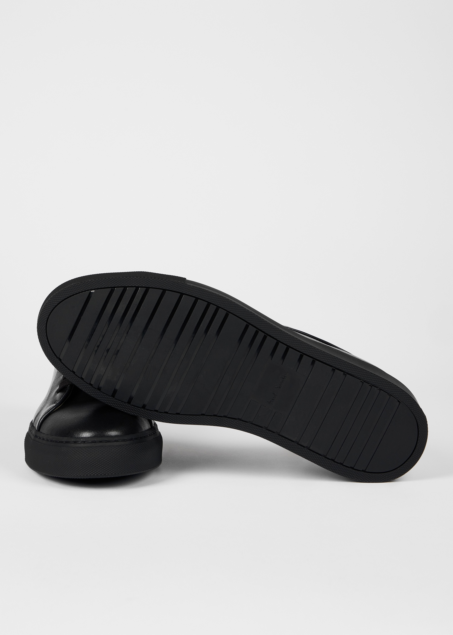 Black Leather 'Basso' Trainers - 4