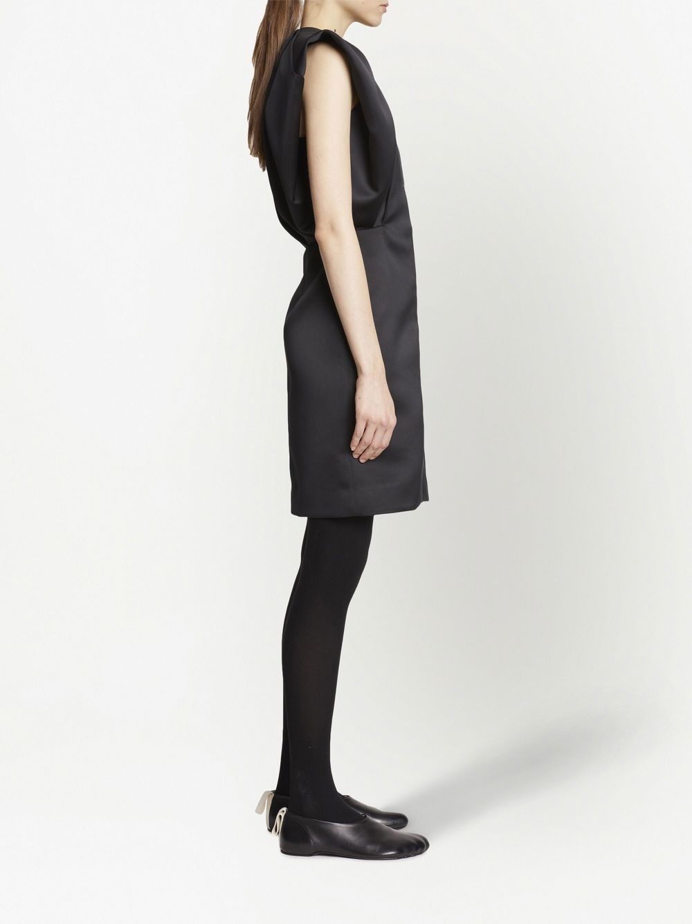 satin shift dress - 3