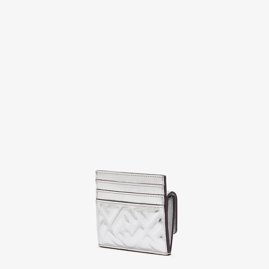 Silver leather cardholder - 2