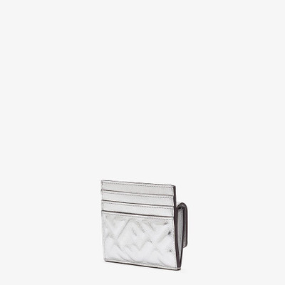 FENDI Silver leather cardholder outlook