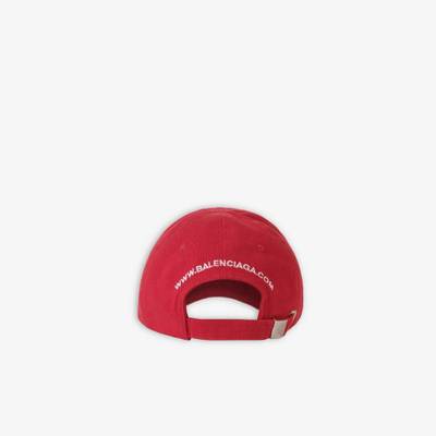 BALENCIAGA Your Logo Here Cap in Lacquer/white outlook