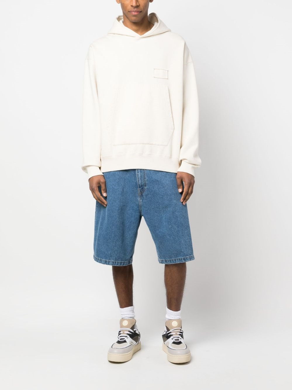 Denim cotton shorts - 5