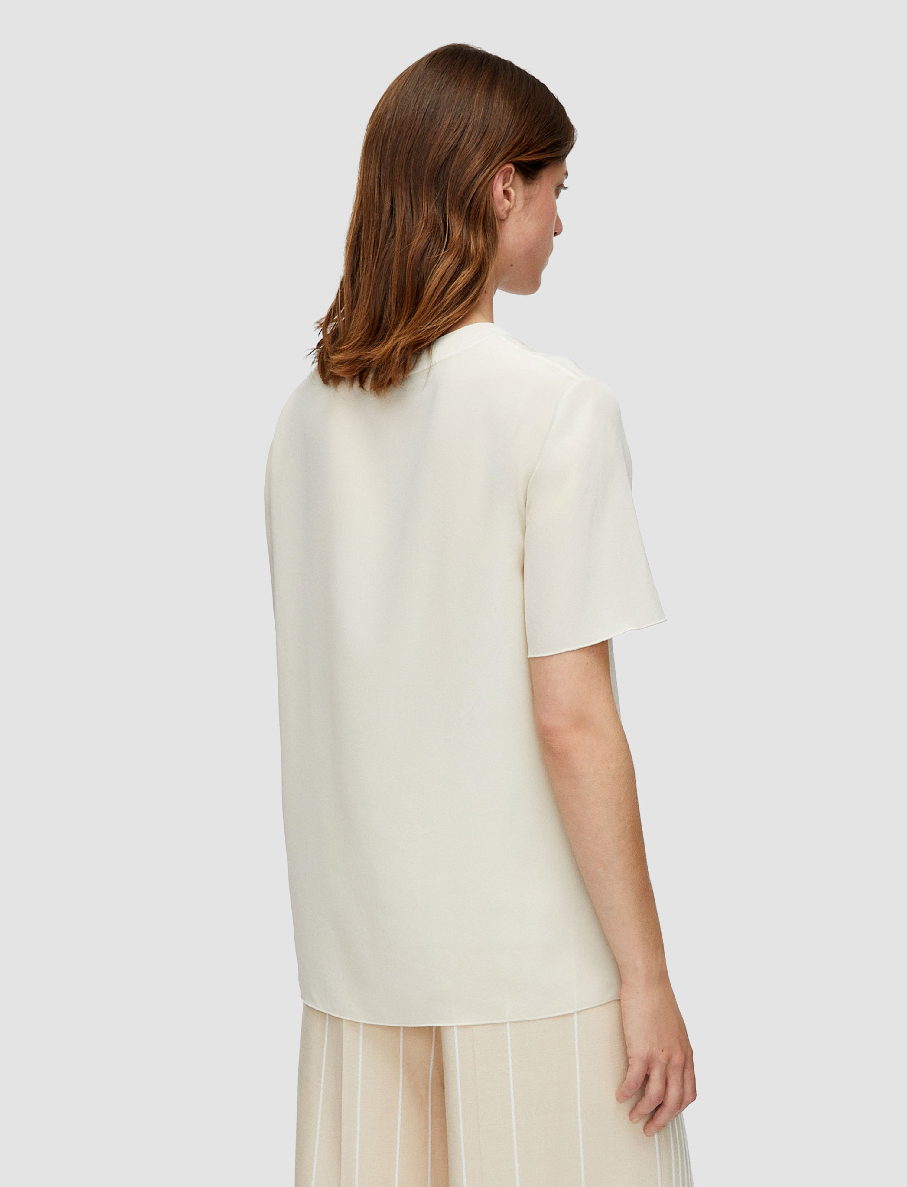 Rubin Crepe de Soie Silk Blouse - 3