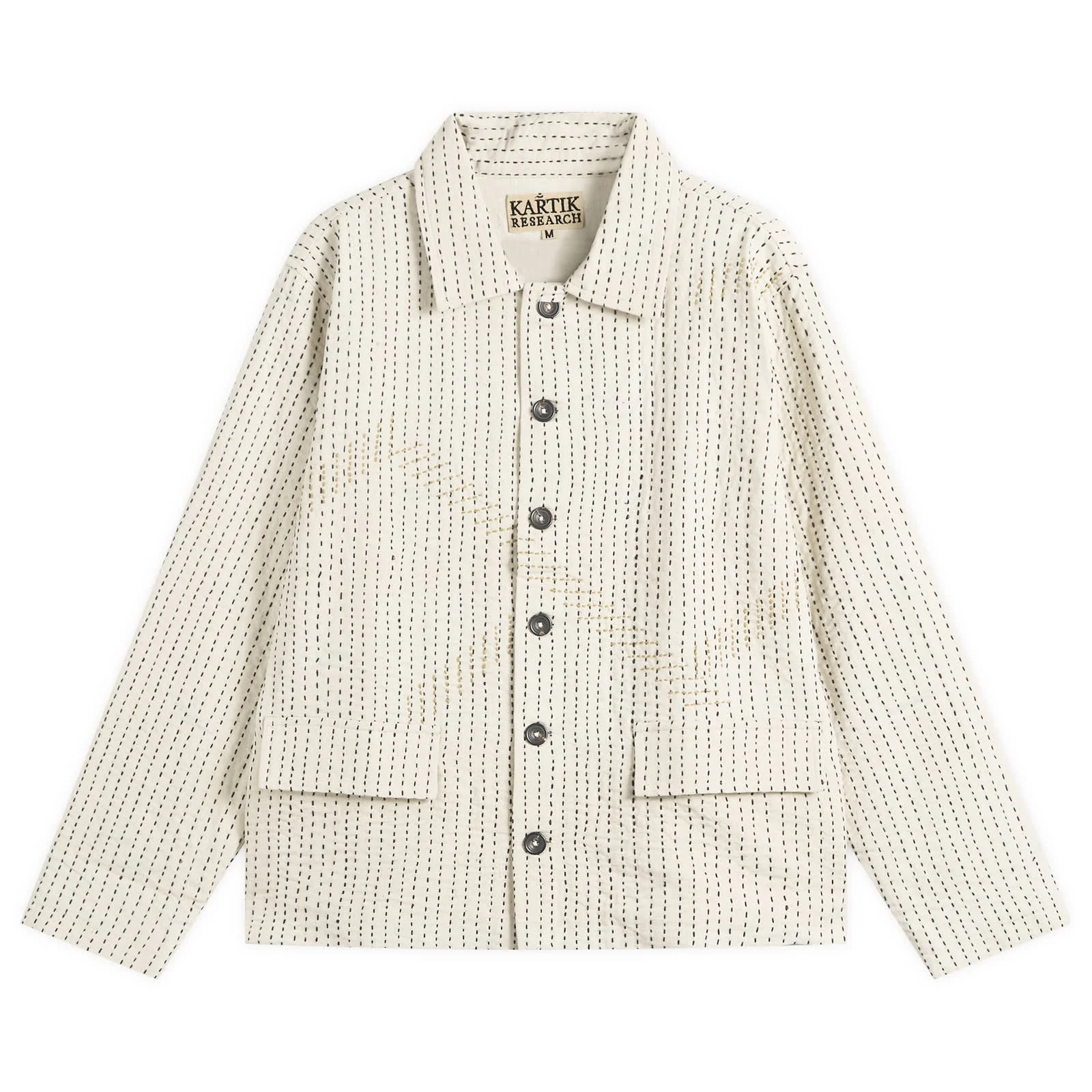 Kartik Research Hand Embroidered Kantha Jacket - 1