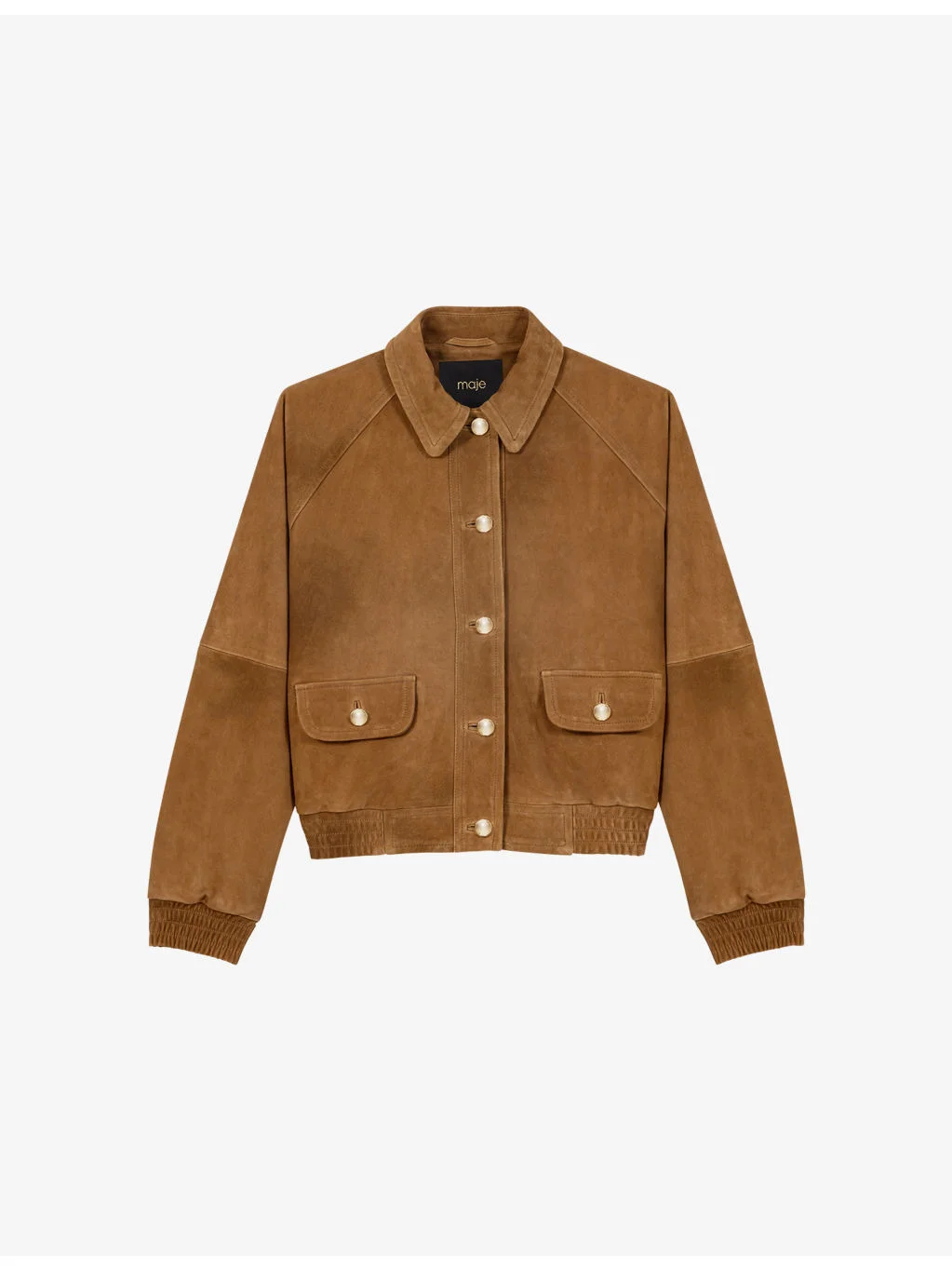 Relaxed-Fit Side-Pocket Suede Jacket - 1