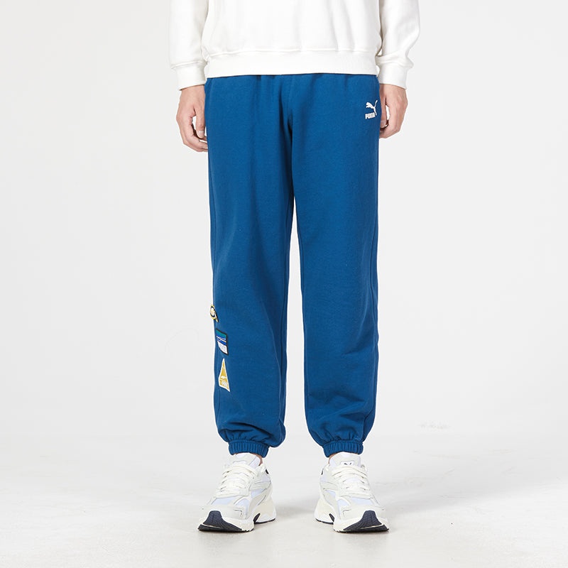 PUMA Team Badge Sweatpants Tr Logo Pants 'Blue' 677378-45 - 3