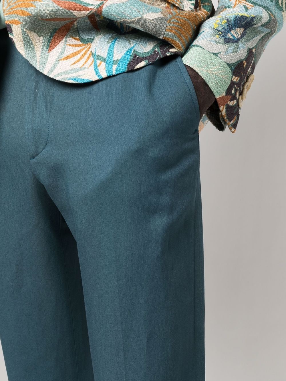 mid-rise straight trousers - 5