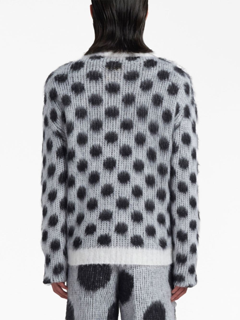 polka-dot crewneck jumper - 3