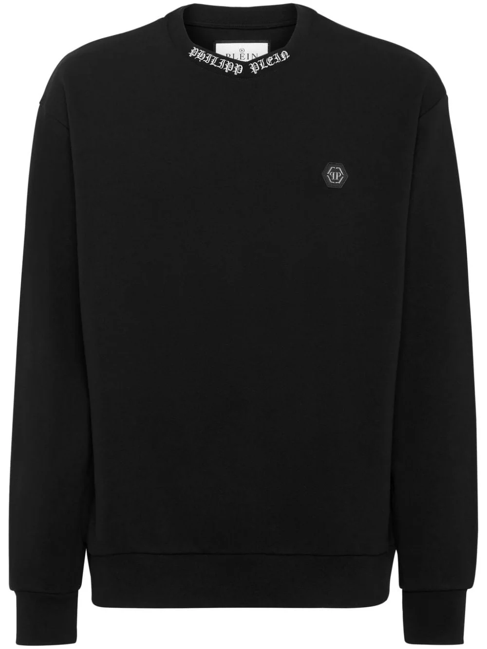 logo-embroidered crew-neck sweatshirt - 1