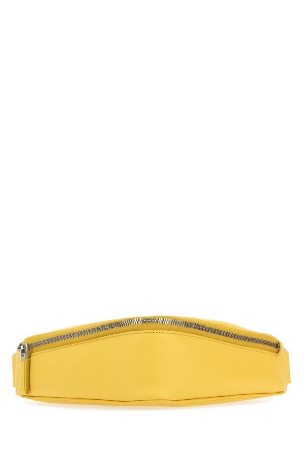 Prada Man Yellow Leather Belt Bag - 1