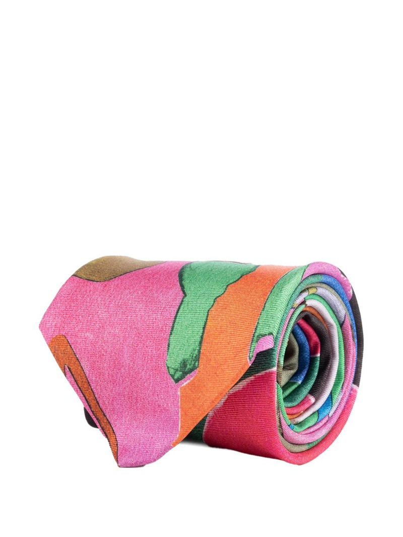 Paul Smith abstract-print tie outlook