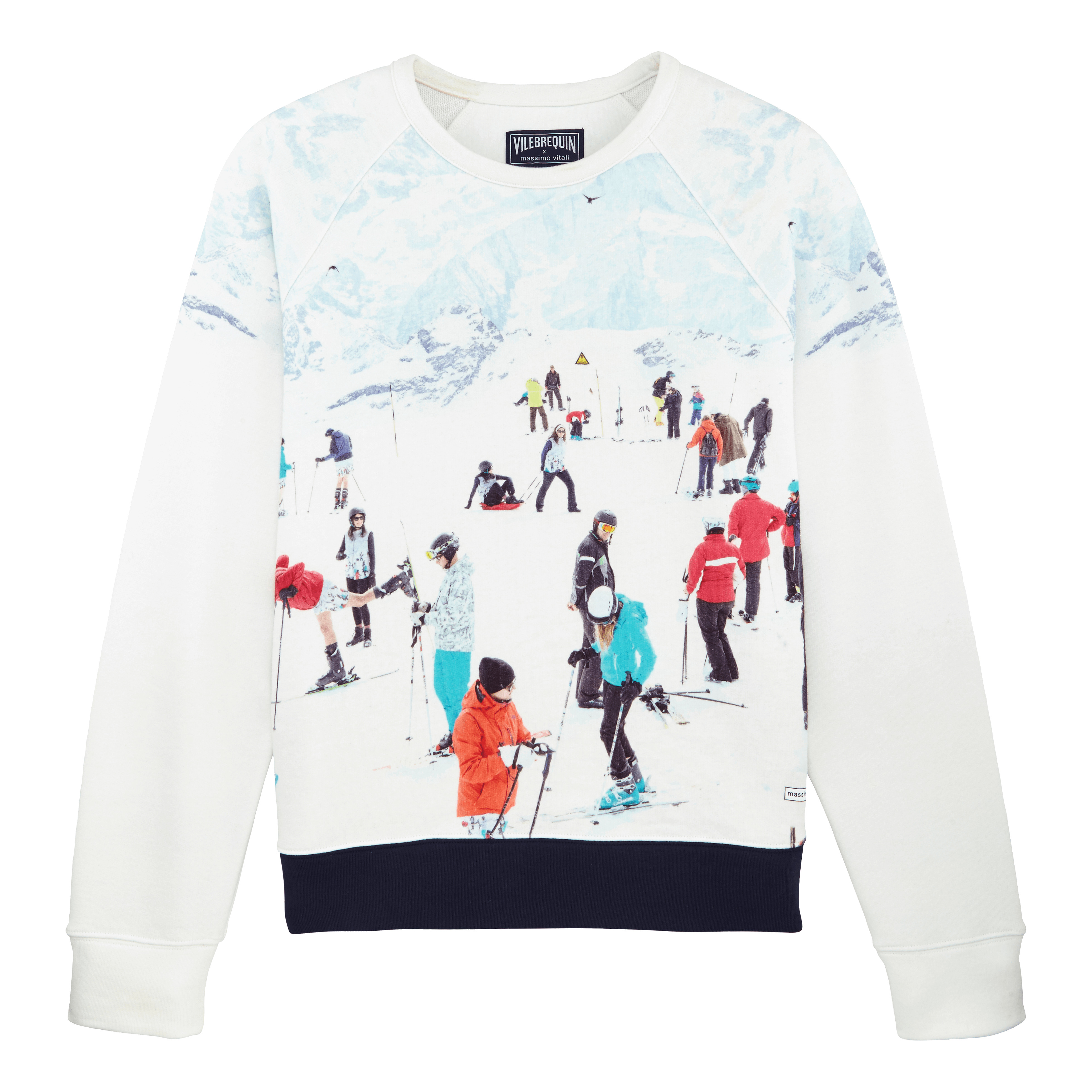 Men Cotton Sweatshirt Ski - Vilebrequin x Massimo Vitali - 1