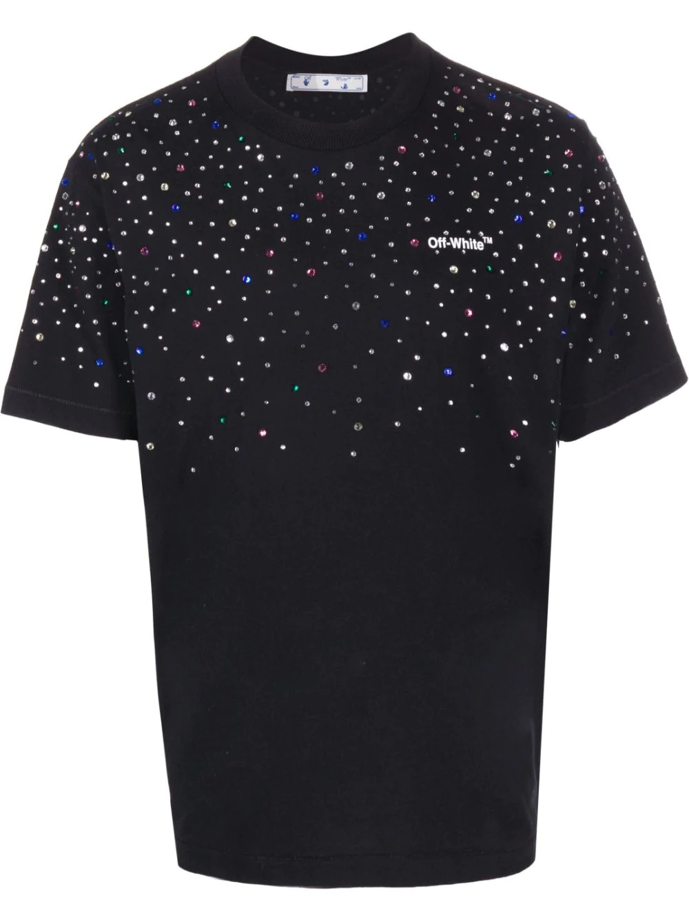 rhinestone-embellished T-shirt - 1