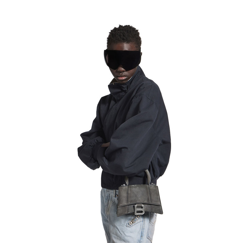 BALENCIAGA Women's Hourglass Handbag Xs in Storm Grey outlook