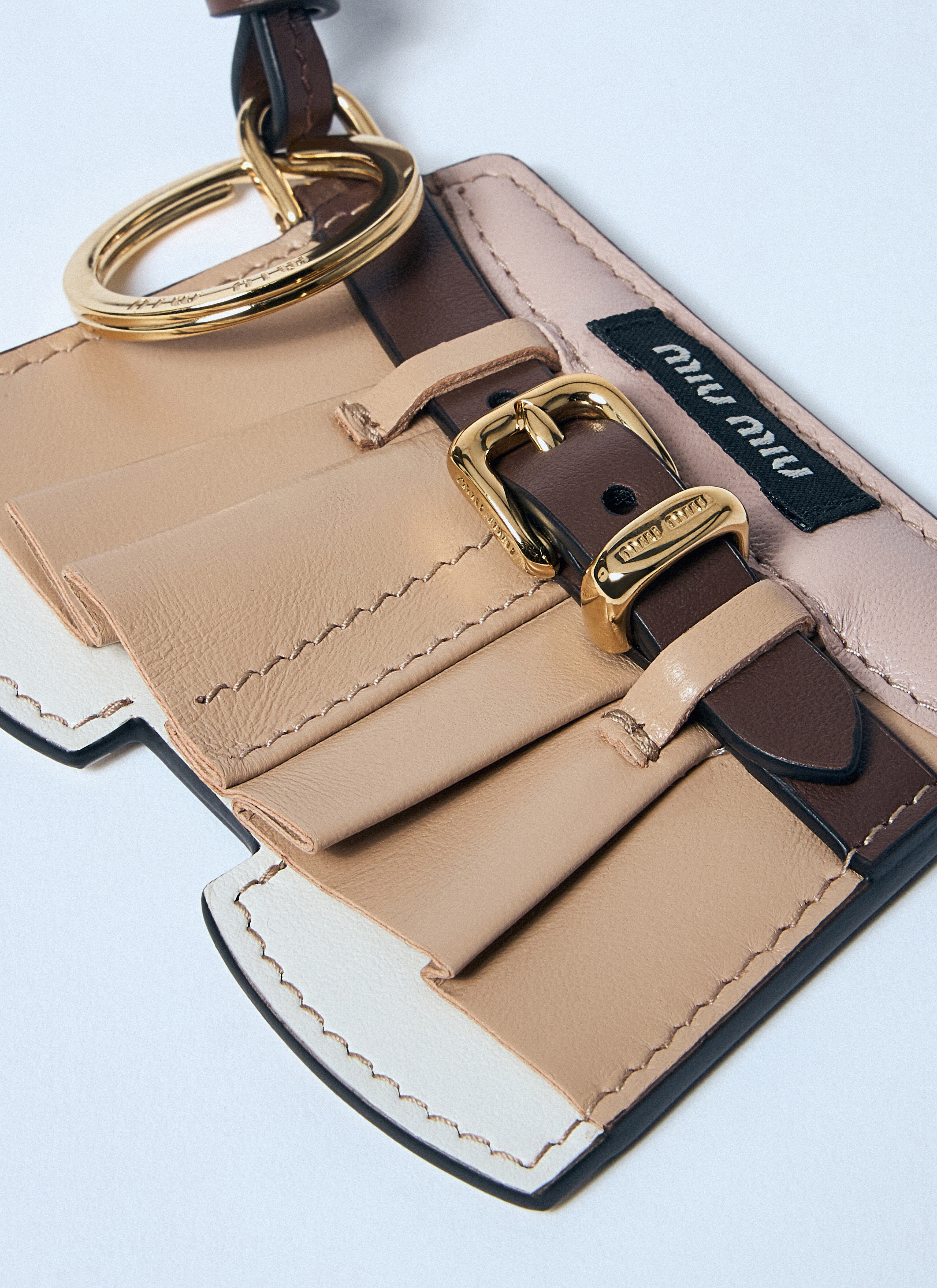 Miu Miu Leather Skirt Keyring | lncc | REVERSIBLE