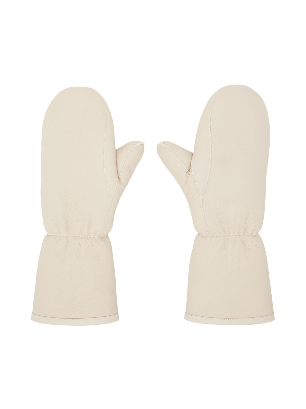 Beige Merinillo Mittens - 1