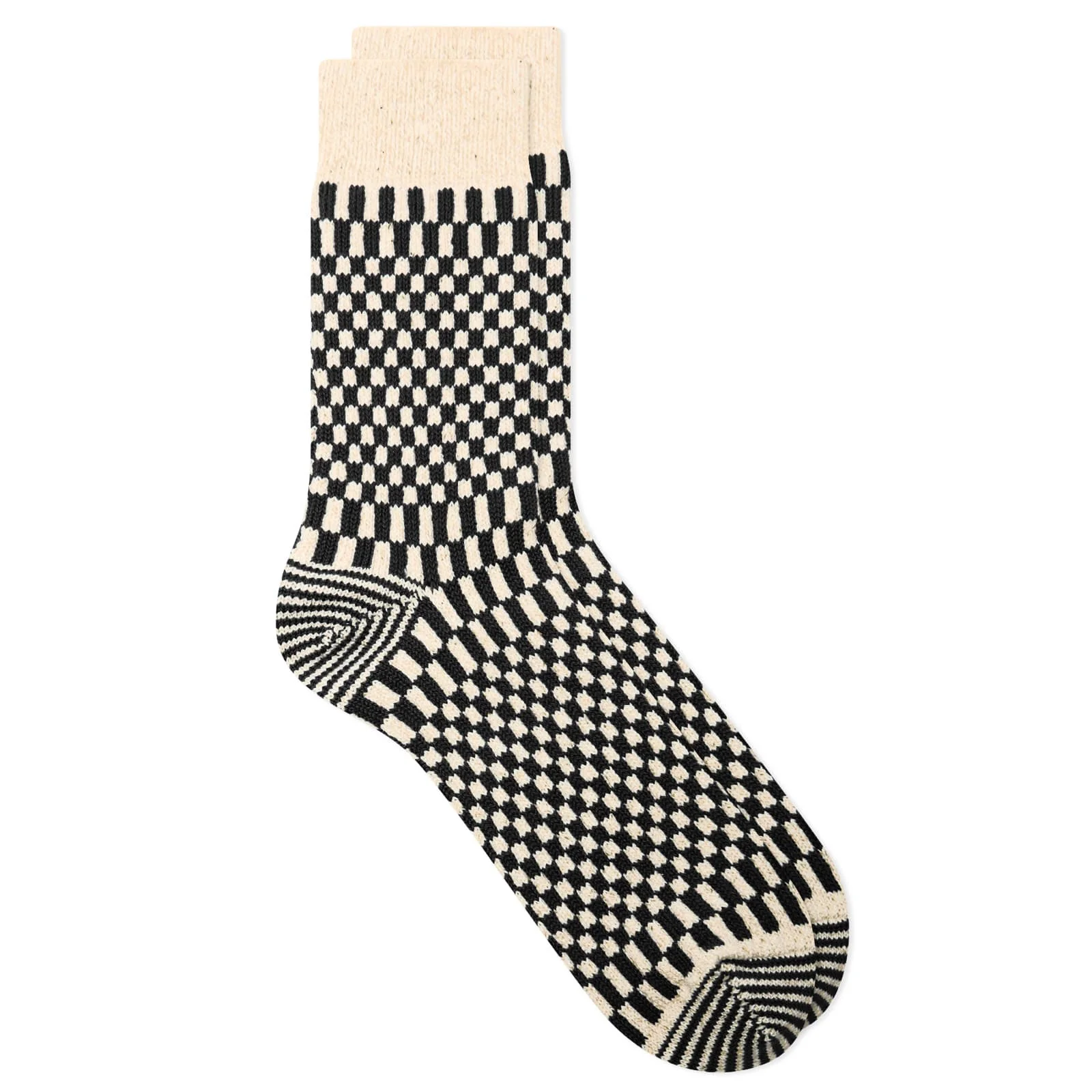 RoToTo Checkerboard Pattern Sock - 1