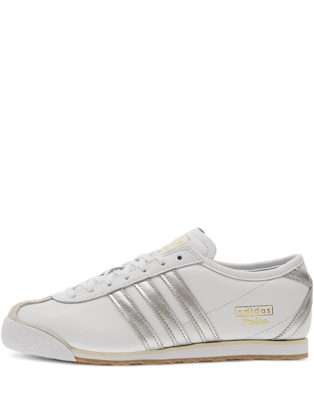 Italia 70s leather silver-stripe sneakers - 1