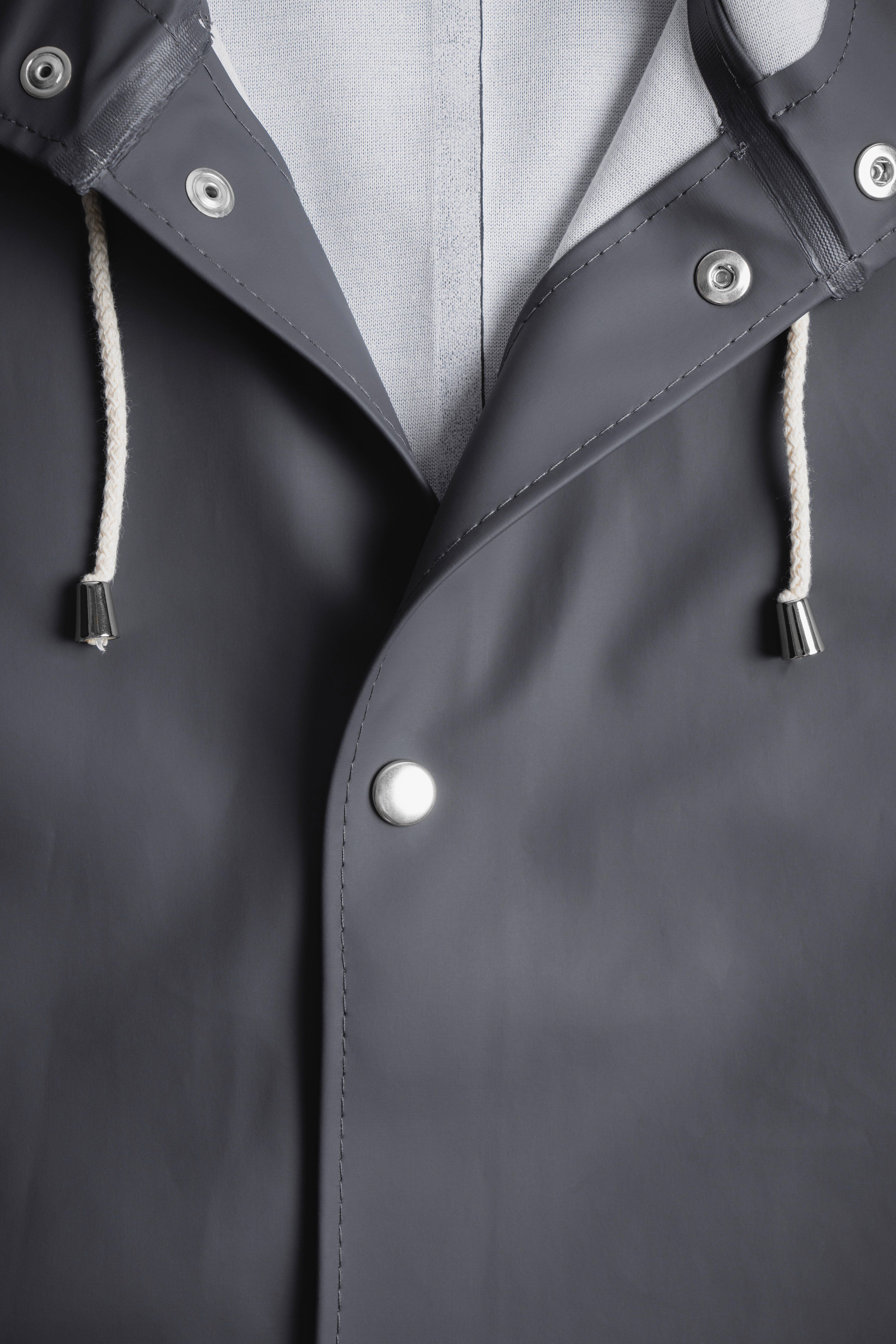 Stockholm Long Raincoat Charcoal - 5