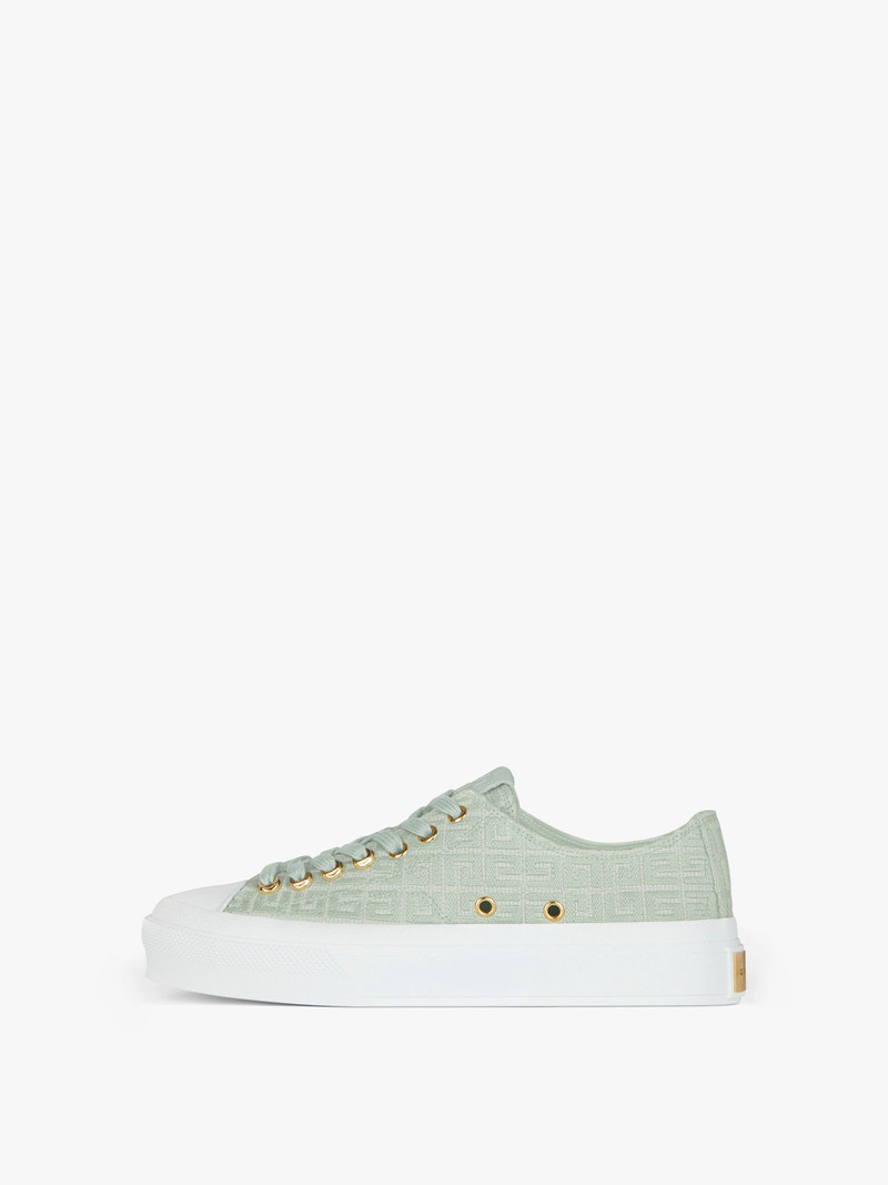 Givenchy CITY SNEAKERS IN 4G EMBROIDERED CANVAS outlook