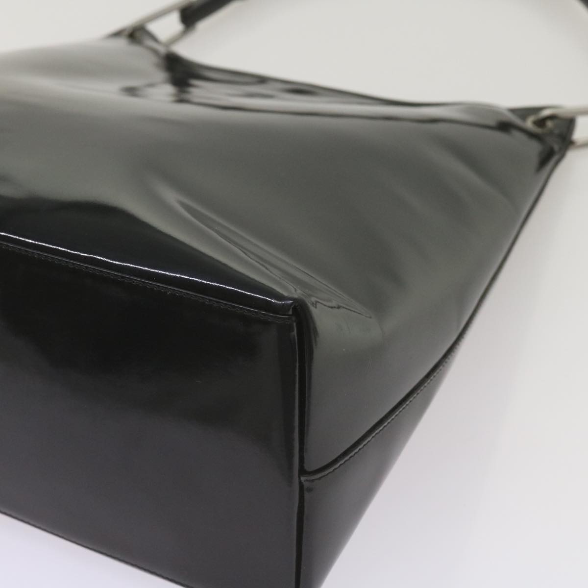 GUCCI Bamboo Hand Bag Leather Black - 10
